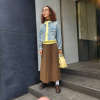Ｋｕｎｎｙ． フェイクレザー プリーツスカート