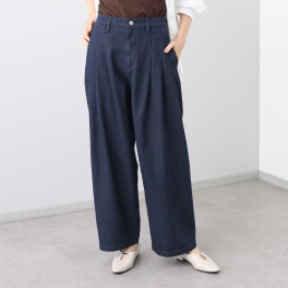 ソソット １０オンスデニム タックワイドパンツ