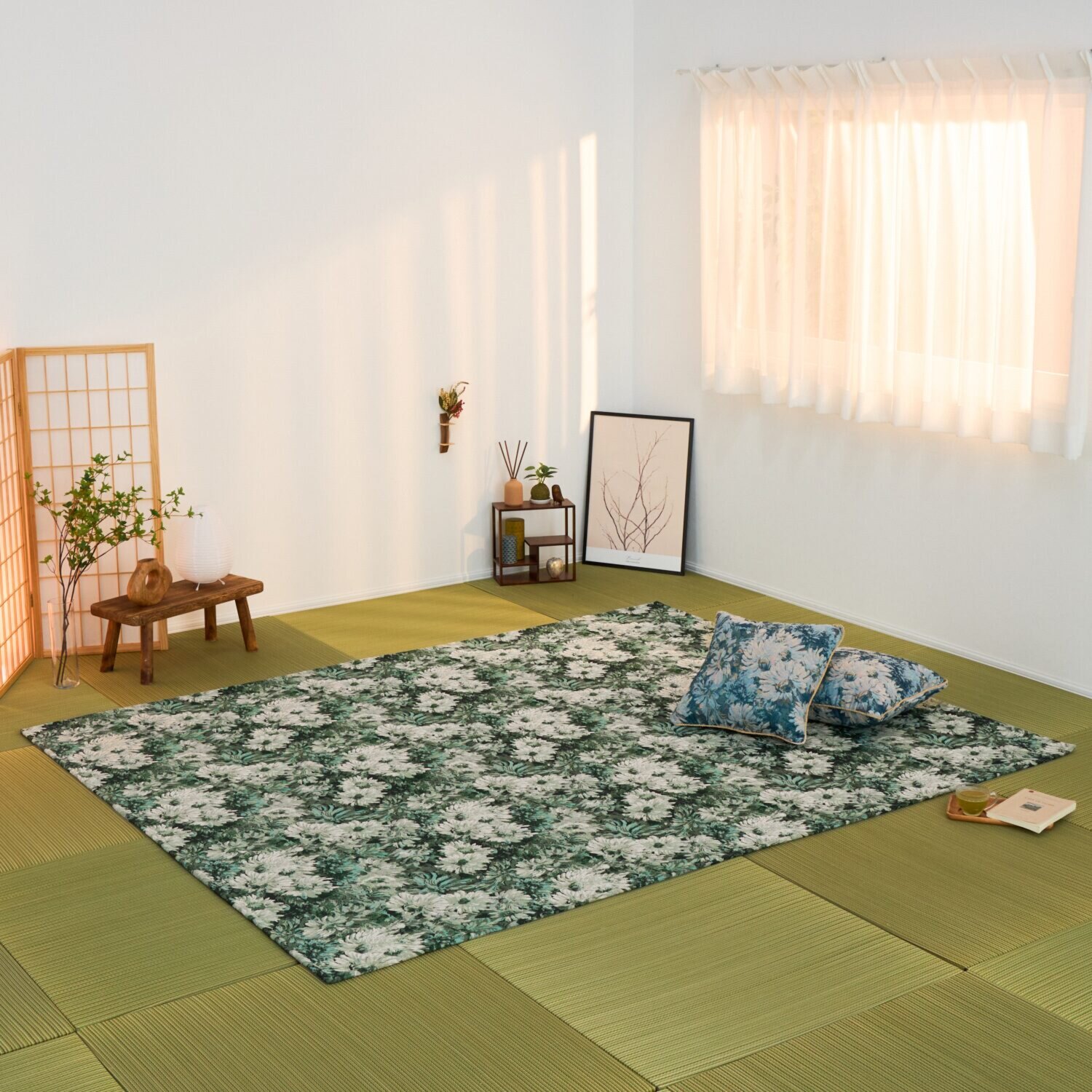 ゴブラン織 はっ水加工 アートタッチ　ロータス カーペット ＜１９０×２４０ｃｍ＞