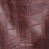 アンナヴィルジリ ＜イタリア製＞ カーフスエード クロコダイル型押し モノグラムポーチ付 ２ウェイバケットバッグ “ＡＮＮＡＶ”