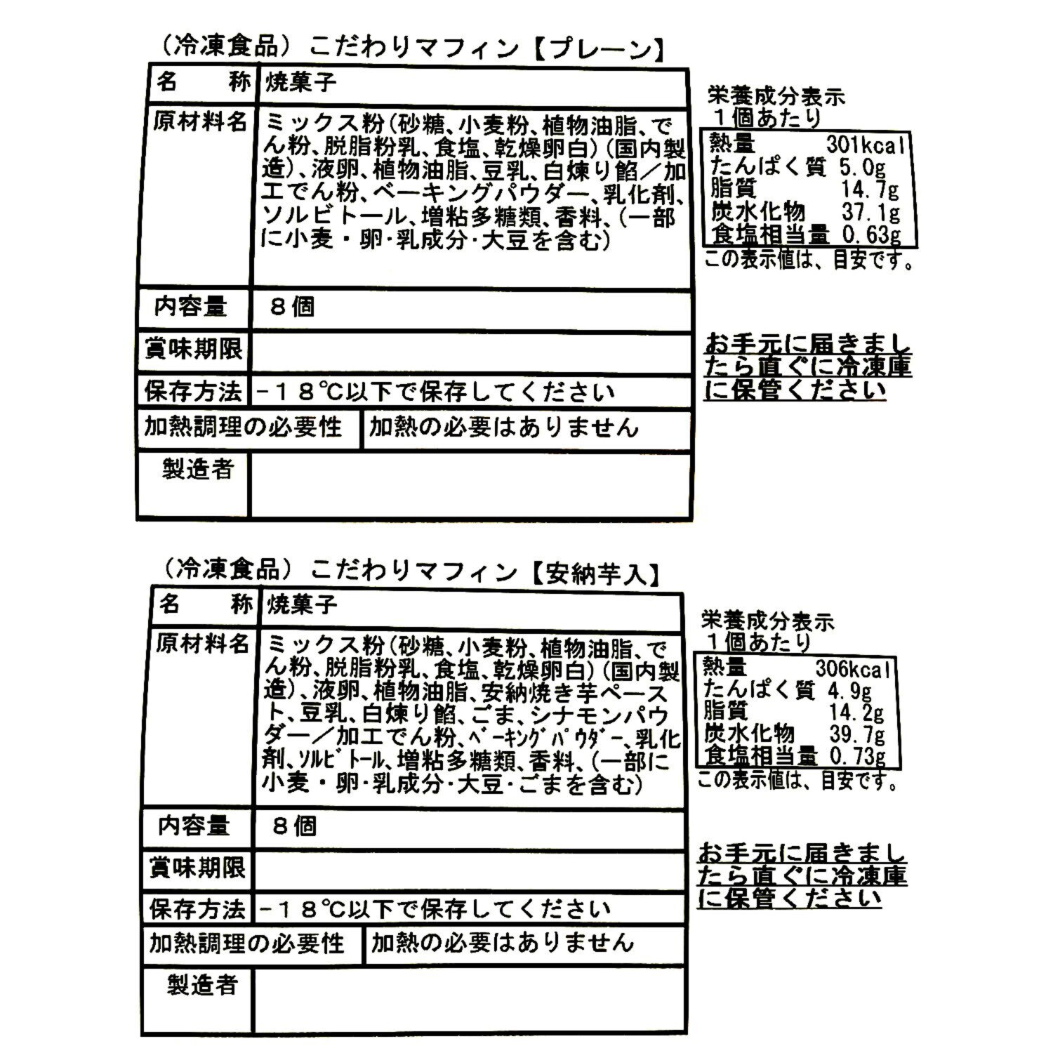 もっちり食感！ こだわりマフィン２種 ４ヶ月頒布会