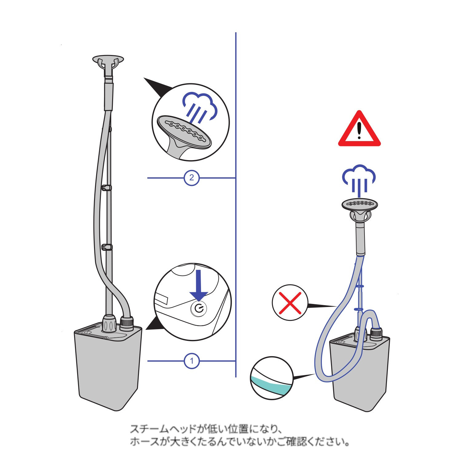 スチームワン キャスター付き 置き型衣類スチーマー ヘンリー ＪＰＪＫ３００Ｂ