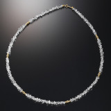 オーサムジェムズ １８Ｋ ハーキマーダイヤモンド ロッククリスタルクォーツ ネックレス