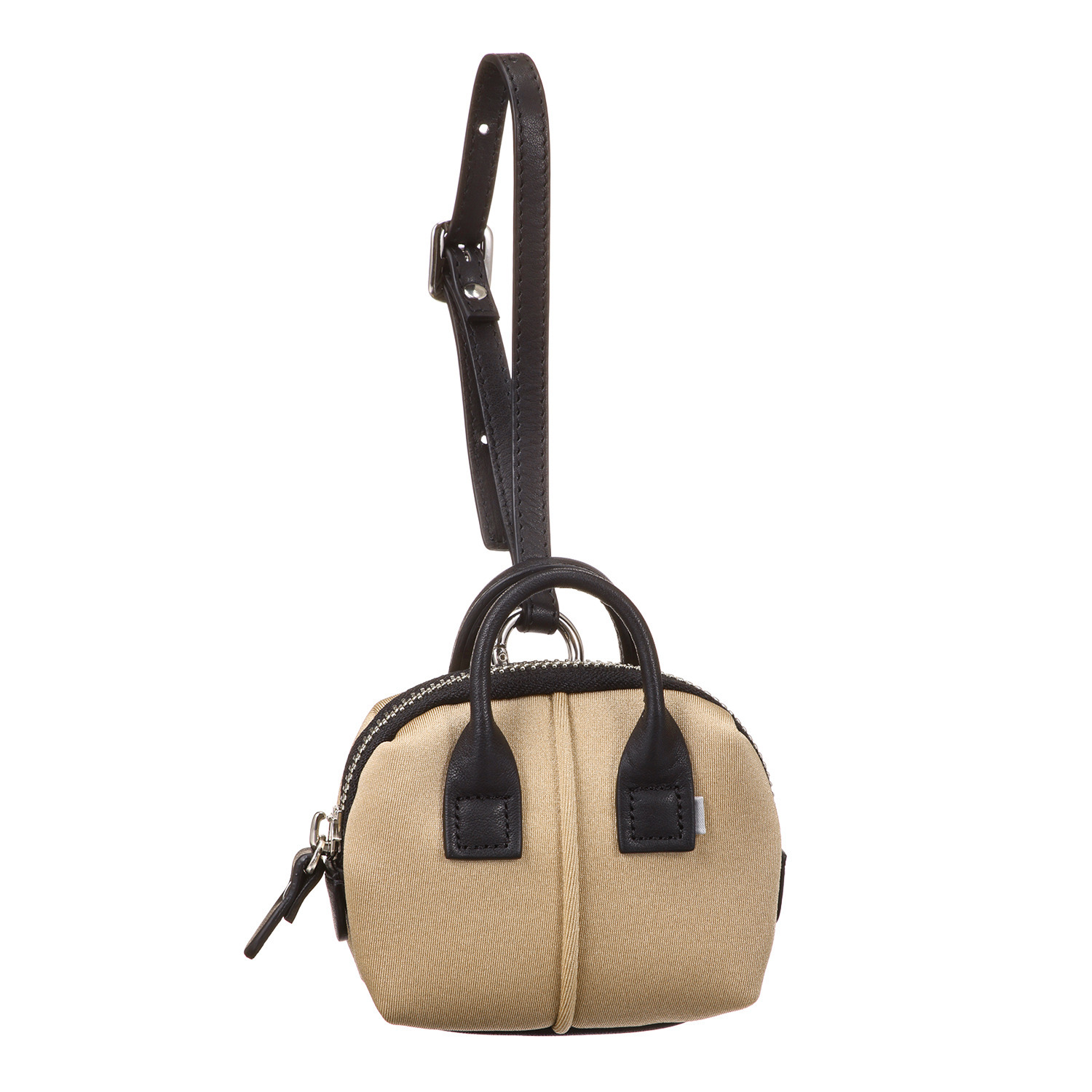 ｋａｗａ−ｋａｗａ “ｍｉｎｉ　ｗｅｔ” 牛革ハンドル ストラップ付 ファスナーポーチ