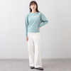 エクラージュ フロッキーロゴプリント ロングスリーブＴシャツ