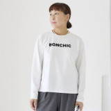 エクラージュ フロッキーロゴプリント ロングスリーブＴシャツ