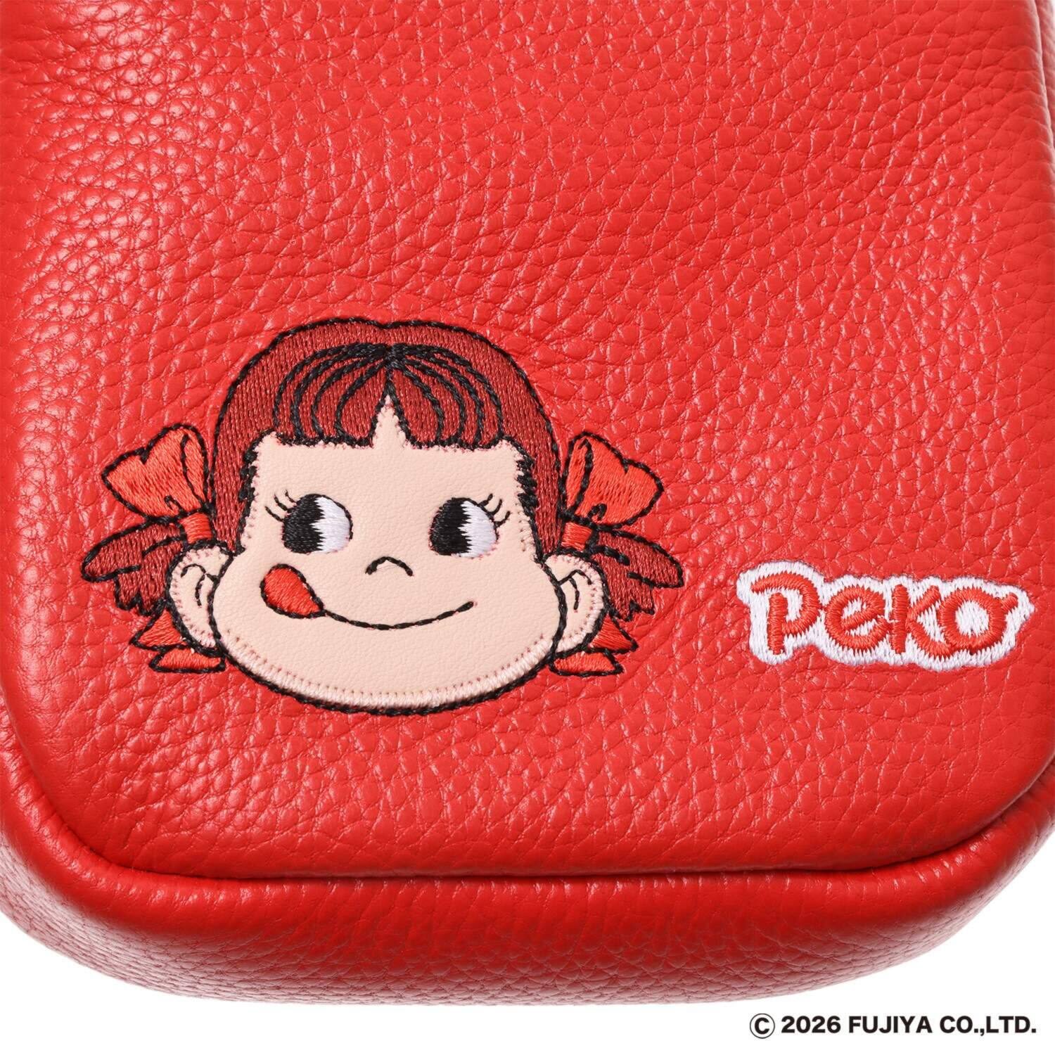 エスタシオン ペコちゃんコラボ ポシェット＆ミニポーチ ２点セット
