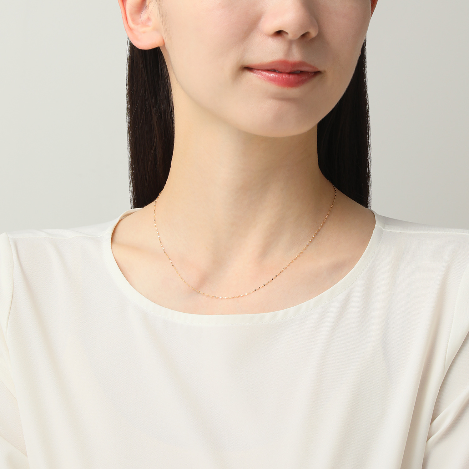 オーサムジュエリー １８Ｋ ペタルチェーン ネックレス
