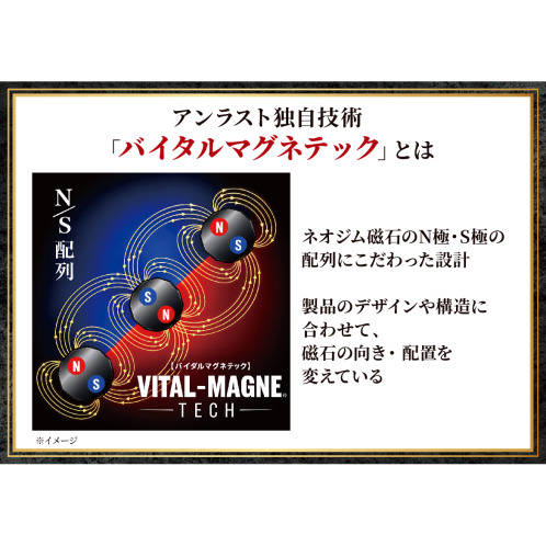アンラスト＆デルークス 品格の輝き、実は医療機器 磁気ネックレス Ｇｌｅａｍ−グリーム ロングダブル