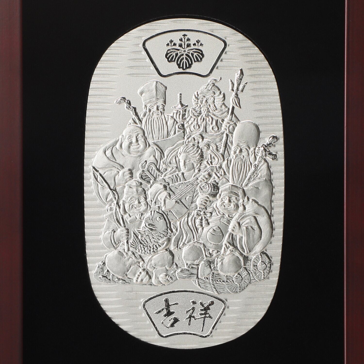 光則 純プラチナ製　大判 “吉祥七福神” ＜１００ｇ＞
