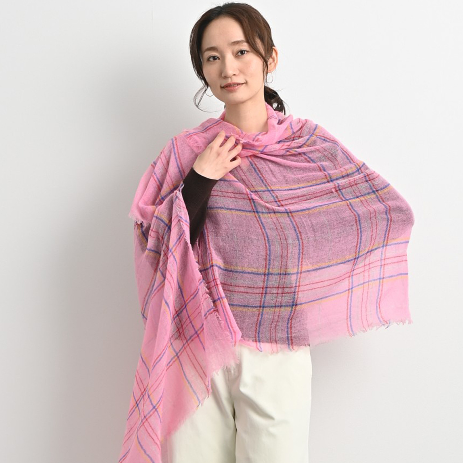 ティエドゥール 至福のなめらかさＵＰ 綾織　内モンゴル産 アルバスカシミヤ１００％ ＮＥＷエアリーストール