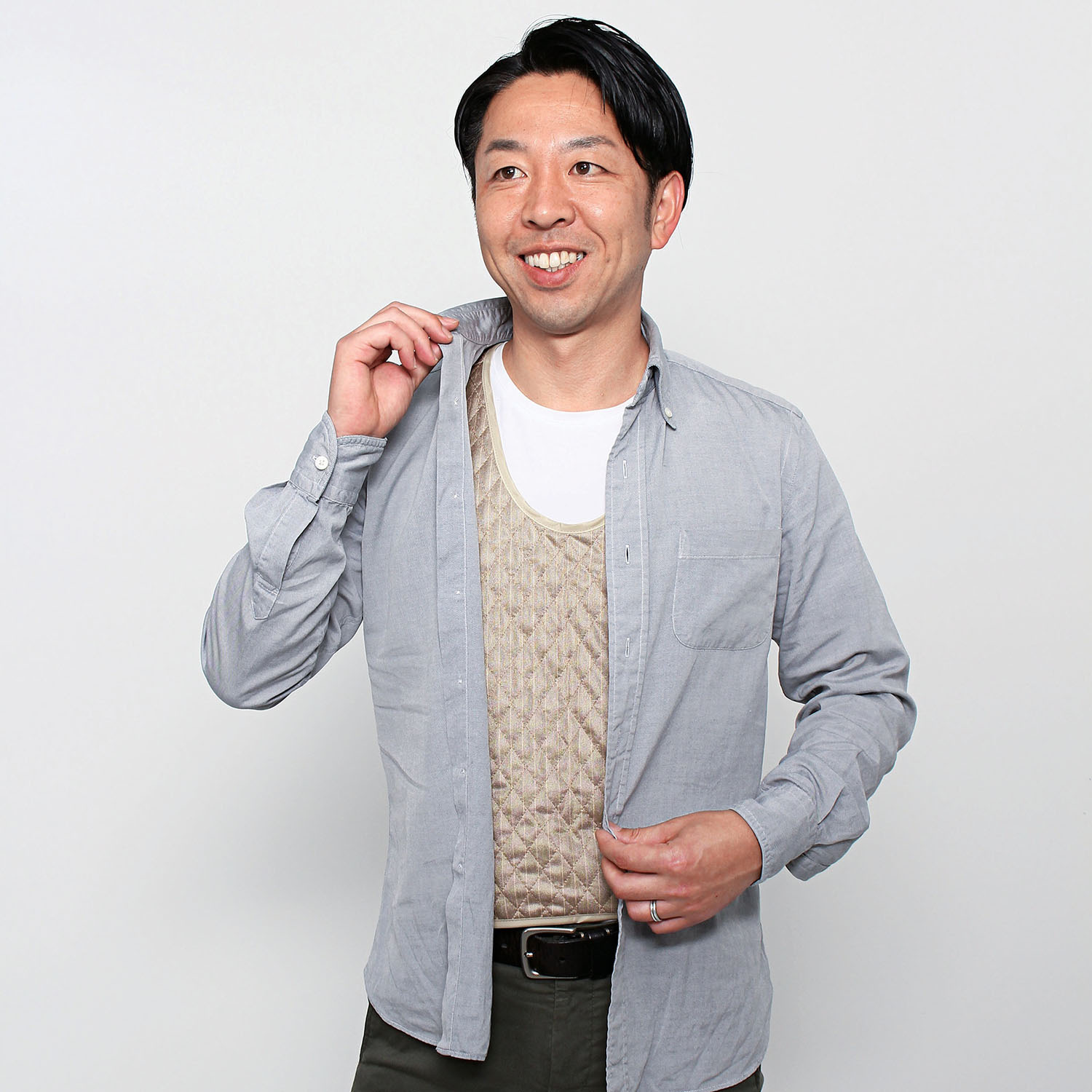 薄くて軽い！ 保温生地使用であったか 蓄熱キルトインナーベスト ２枚組