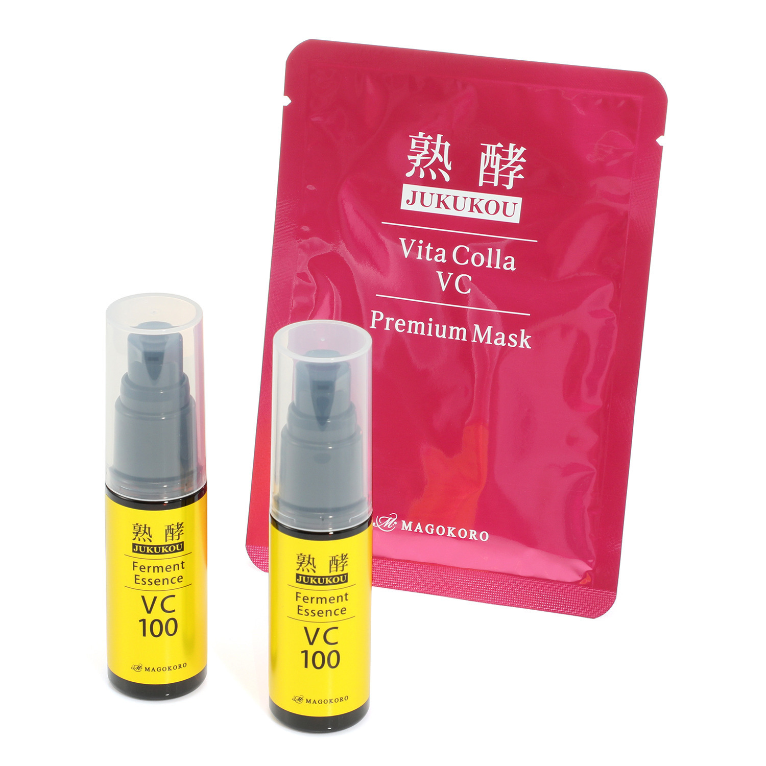 熟酵 ファーメントエッセンス ＶＣ１００ ２本＆ ビタコラＶＣ プレミアムマスク