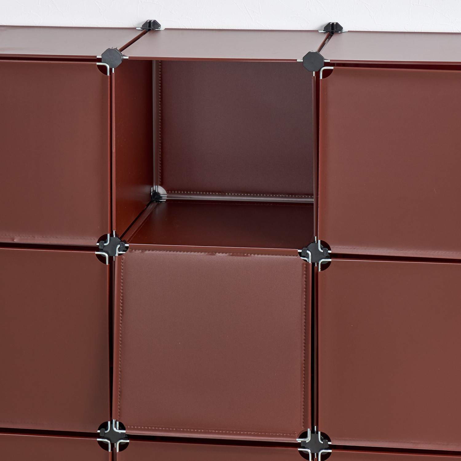 組み替え自由！ 工具不要で簡単組立 ＣＵＢＥＬＬＡＢＯＸ ３×３扉付き収納ボックス
