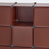 組み替え自由！ 工具不要で簡単組立 ＣＵＢＥＬＬＡＢＯＸ ３×３扉付き収納ボックス
