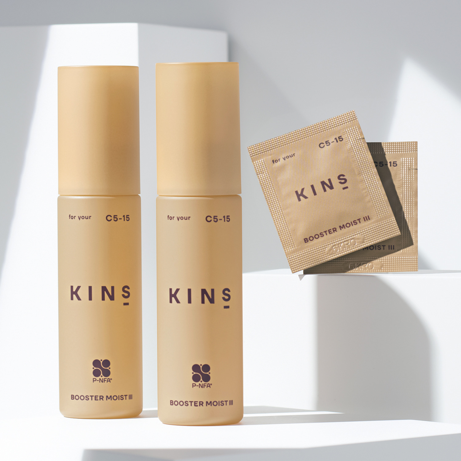 ＫＩＮＳ 独自成分を配合！ 美肌菌発想の ハリツヤ潤い美容液 ブースターモイストＩＩＩ デビュー２本増量セット