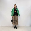 アペーナ シアープリーツ ロゴ入りスカート
