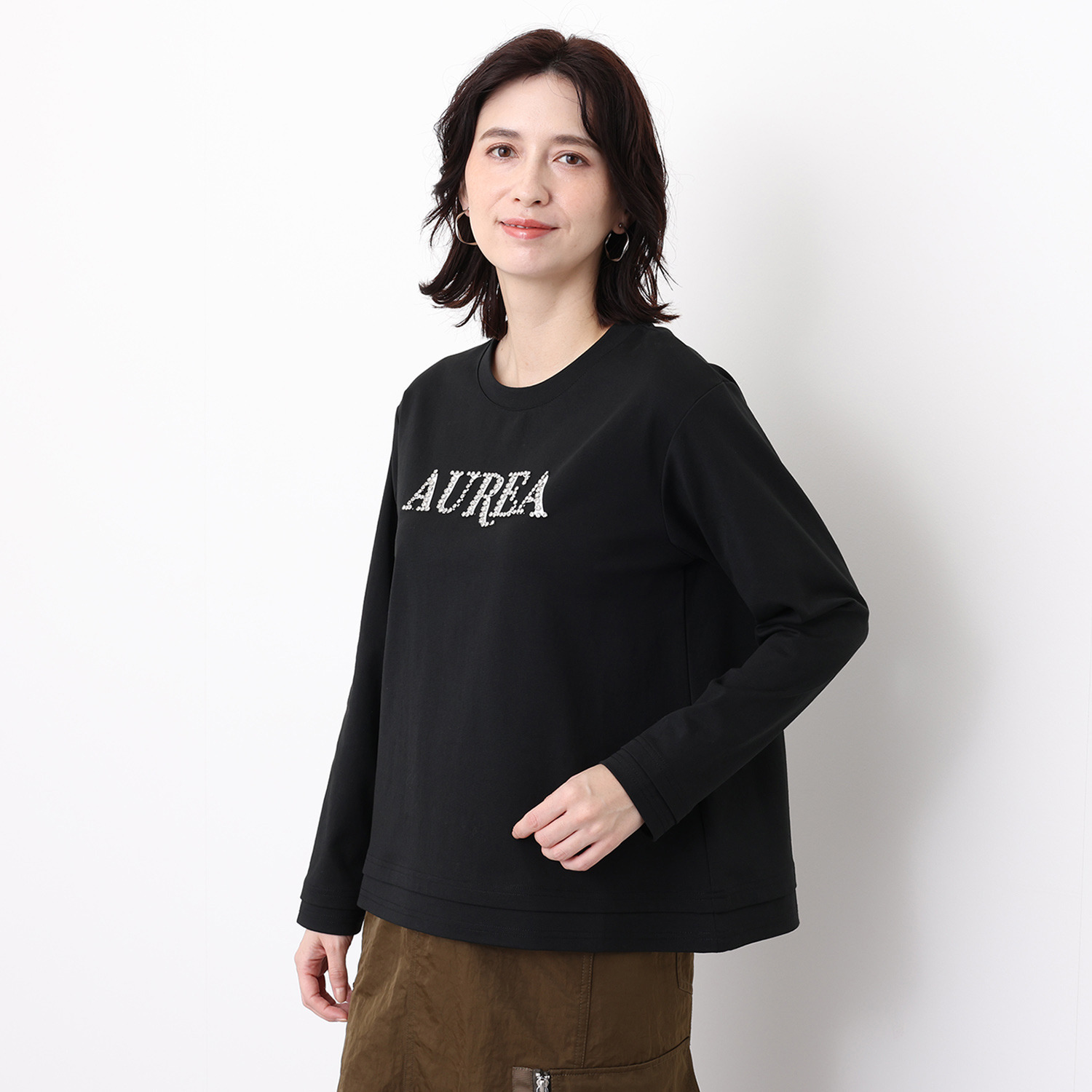 ヘブンアンドアース ＡＵＲＥＡビジュウ レイヤードエッジ Ｔシャツ
