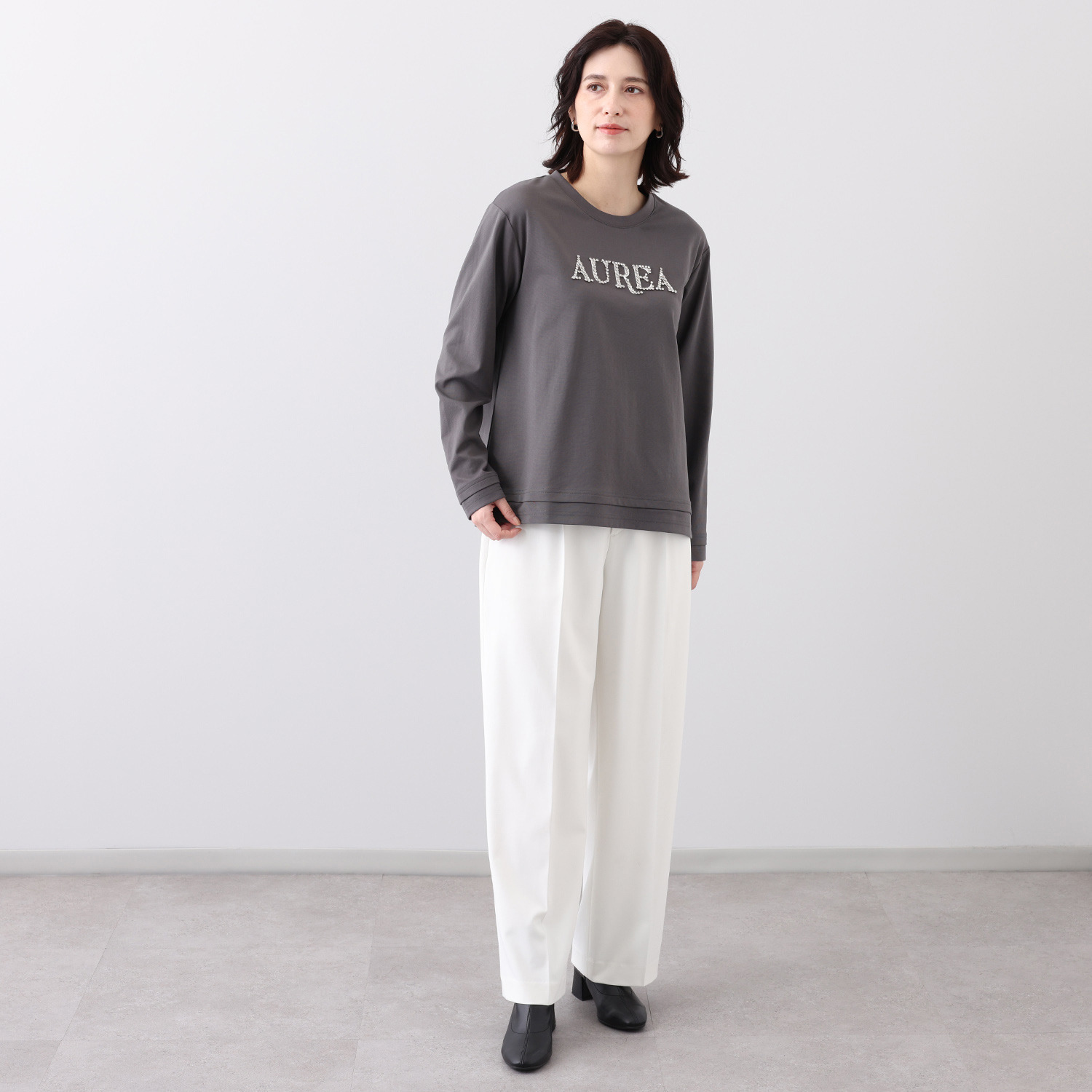ヘブンアンドアース ＡＵＲＥＡビジュウ レイヤードエッジ Ｔシャツ
