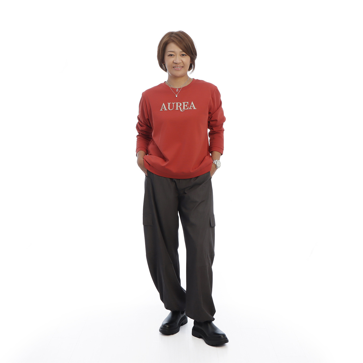 ヘブンアンドアース ＡＵＲＥＡビジュウ レイヤードエッジ Ｔシャツ