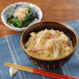 「賛否両論」笠原将弘 舞茸とベーコンのおこわ