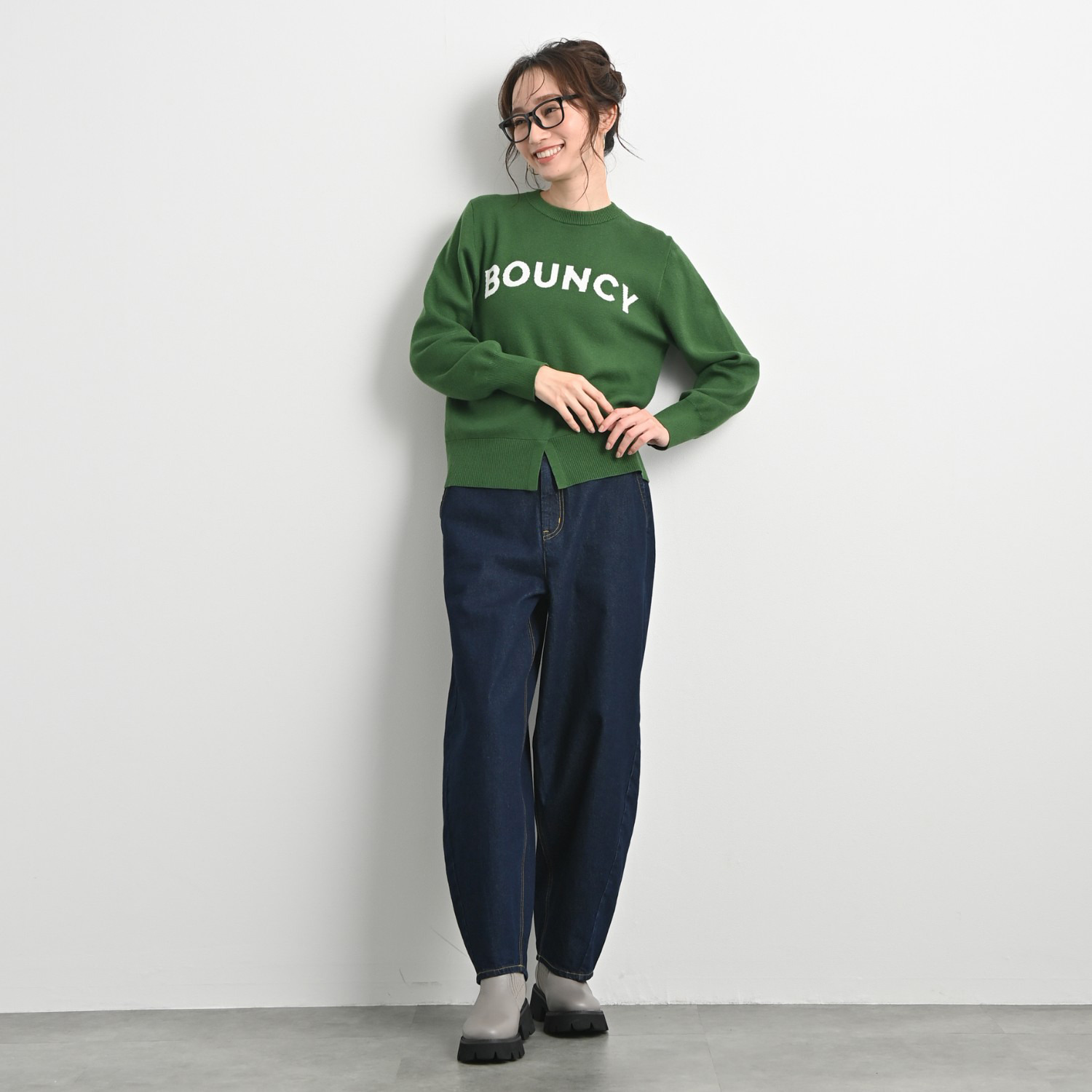 ＢＯＵＮＣＹ　ＢＯＮＤ カーブデザイン デニムパンツ