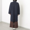 アズイズ　ビーマイセルフ バイ　ネイチャーズ モンゴルカシミヤ１００％ ジャガード編 ソフトトレンチ ニットコート