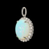ディーラリエ　カラーズ プラチナ９５０ オパール＆ ダイヤモンド 取り巻きペンダントトップ