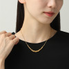 オール　ブランシュ 純金 ツイスト グラデーション ネックレス