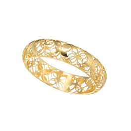 アルテッロ １８Ｋ シャイニーフラワー フルデザインリング