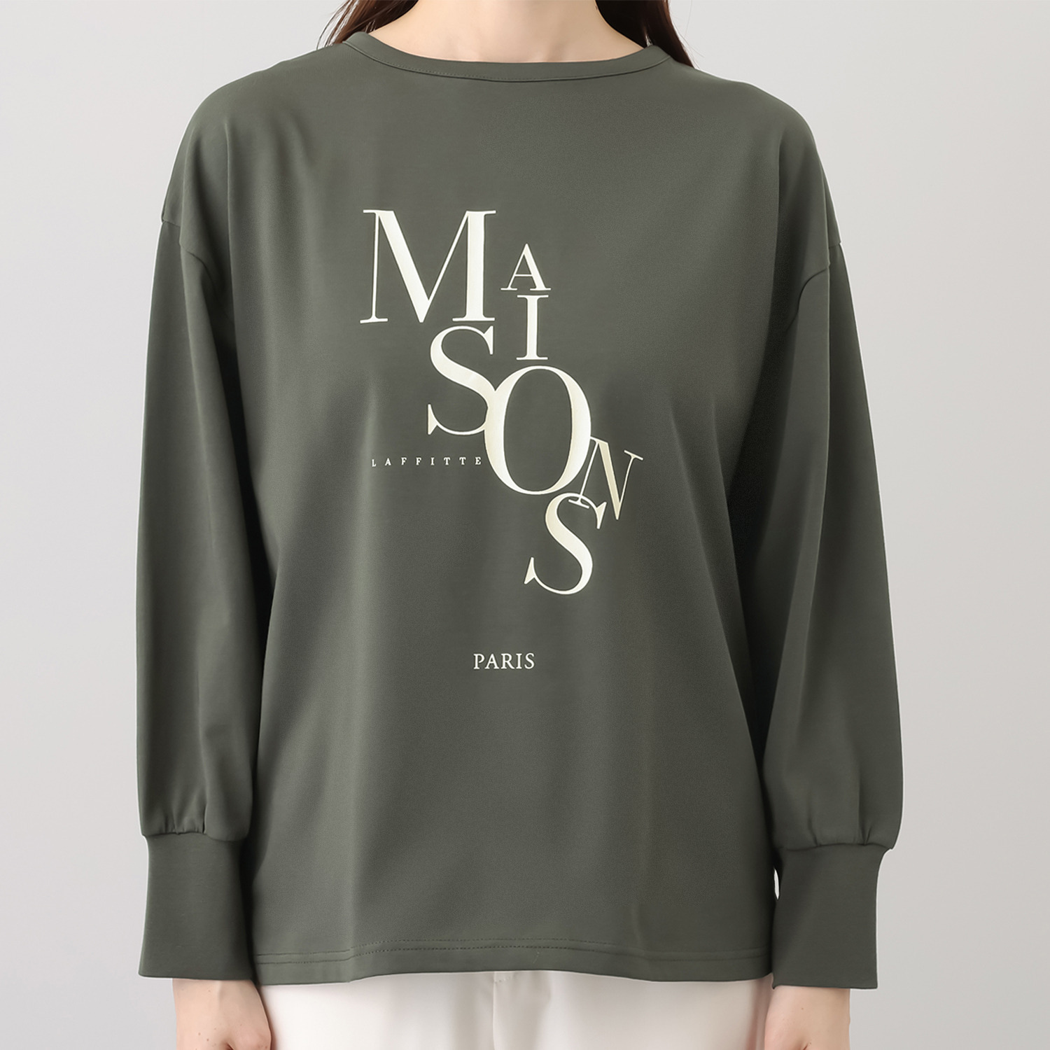 メゾンラフィット タイポグラフィー グラフィックＴシャツ