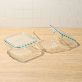 イワキ 保存・調理容器 “パック＆レンジ” 深型１Ｌ ２個セット