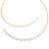 ジュペレ リュクスコレクション １８Ｋ 国産アコヤパール ダブルライン スパークルネックレス