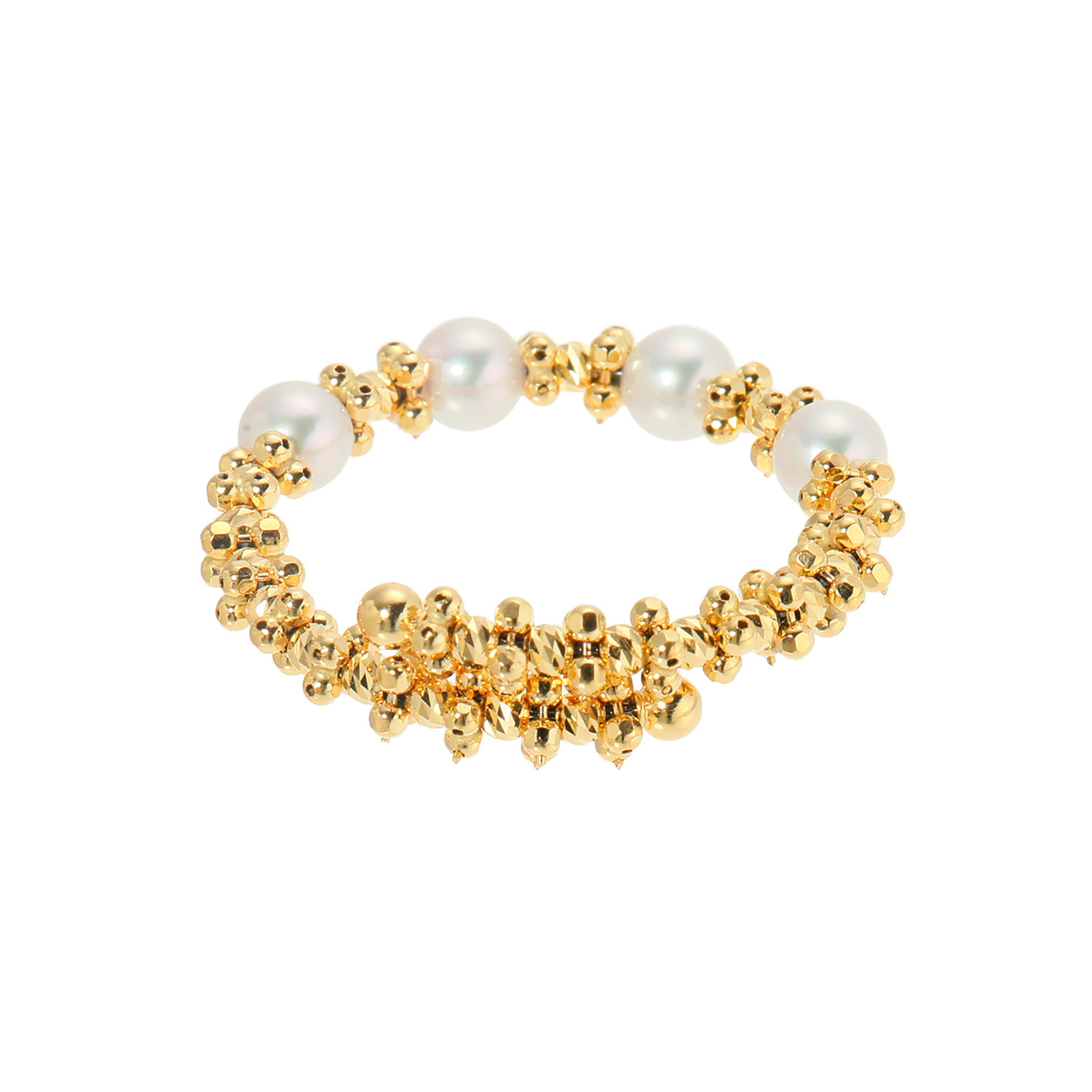 ジュペレ リュクスコレクション １８Ｋ 国産ベビーアコヤパール スパークルリング