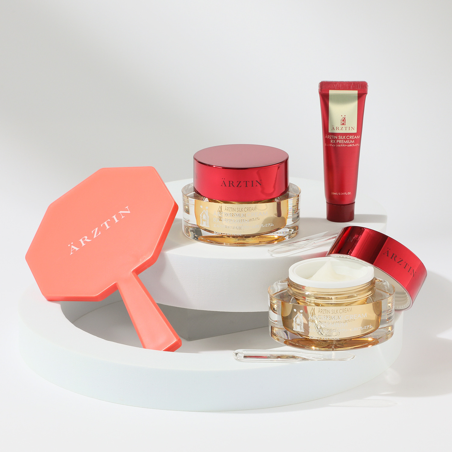エルツティン 韓国大手美容サロン発 ハリのある 輝くようなツヤ肌へ導く シルククリームＲＸ プレミアム ２個増量特別セット