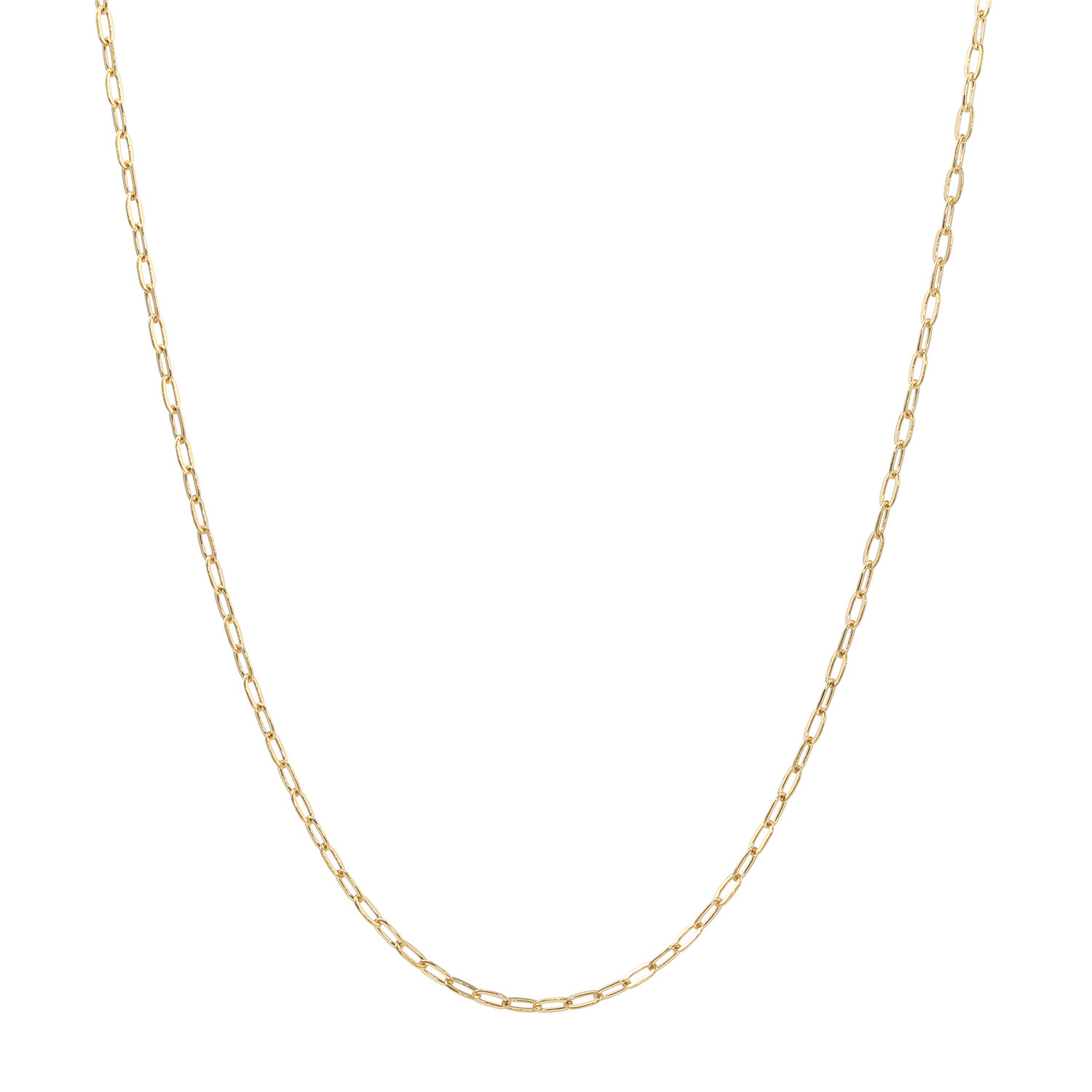 ジュウ １８Ｋ ペーパークリップチェーン ロングネックレス