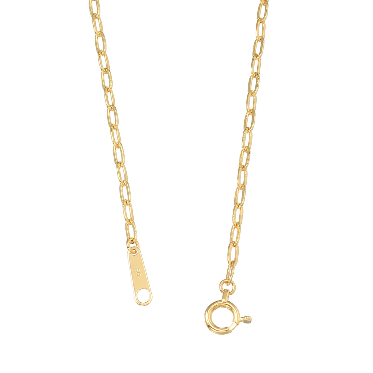 ジュウ １８Ｋ ペーパークリップチェーン ロングネックレス