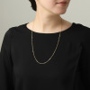 ジュウ １８Ｋ ペーパークリップチェーン ロングネックレス
