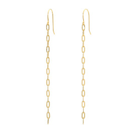 ジュウ １８Ｋ ペーパークリップチェーン ピアス