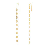 ジュウ １８Ｋ ペーパークリップチェーン ピアス