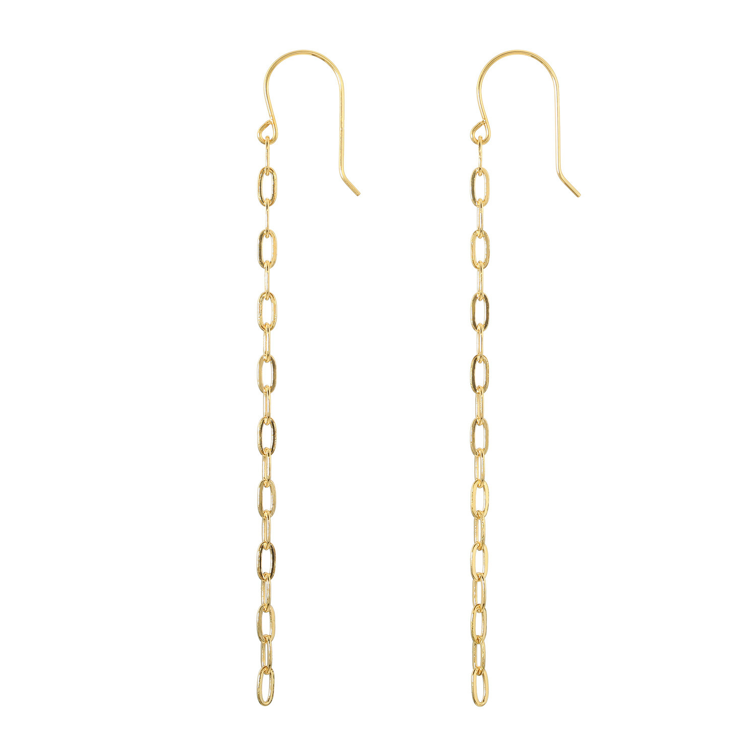 ジュウ １８Ｋ ペーパークリップチェーン ピアス