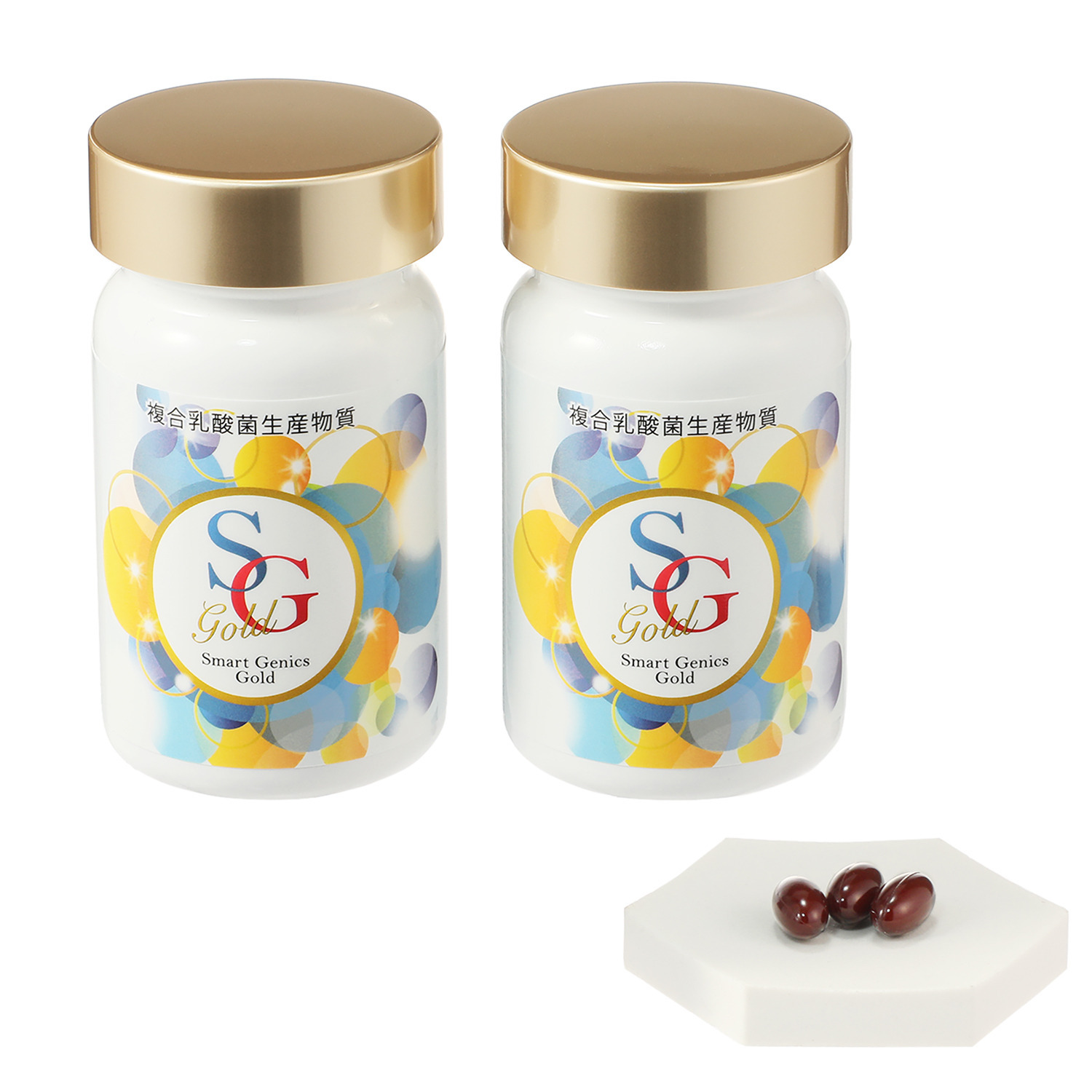 菌活用の新たなステージ！ 複合乳酸菌生産物質配合 “スマートジェニックス 　ゴールド” ２個セット