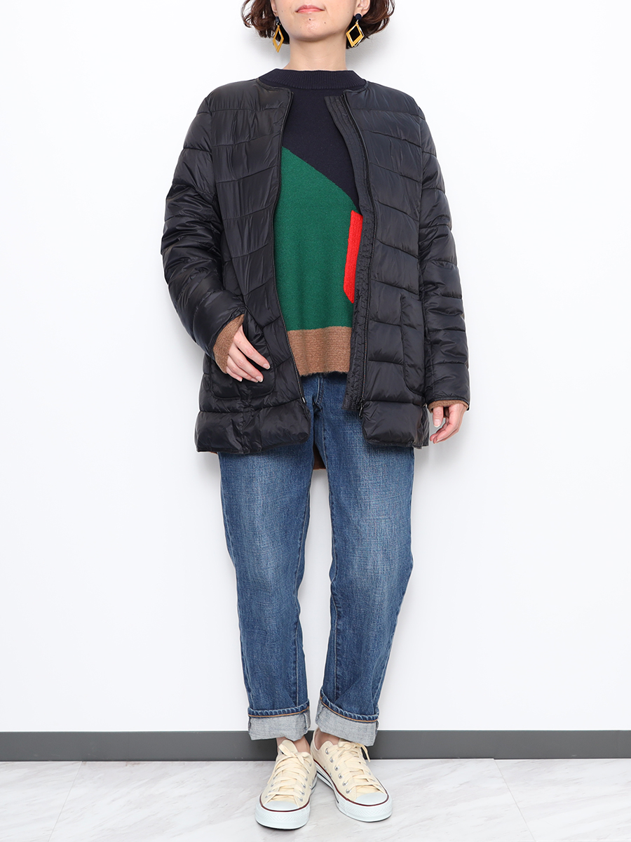 リフレッシング バイ アツロウ タヤマ 収納袋付 中綿コンパクトジャケット ショップチャンネル