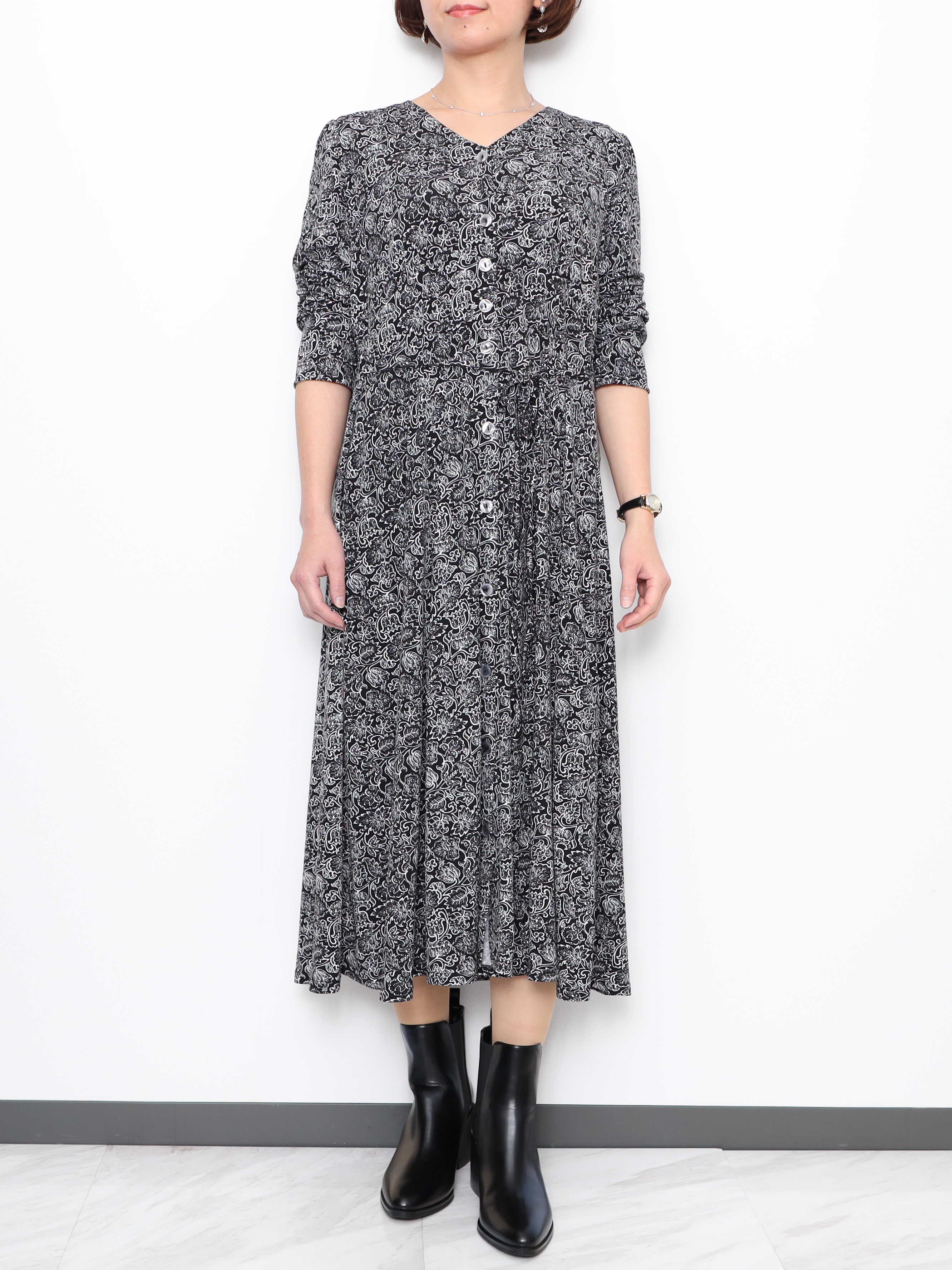 ダジュール ロング フレアーワンピース ショップチャンネル