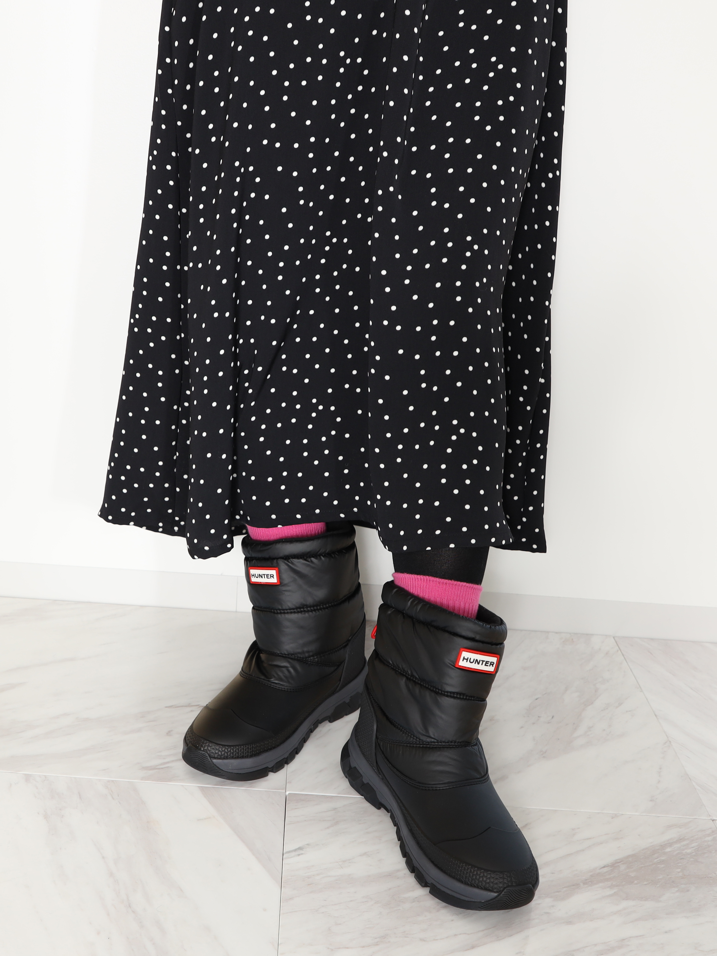ブラック＞ハンター スノーショートブーツ - ショップチャンネル