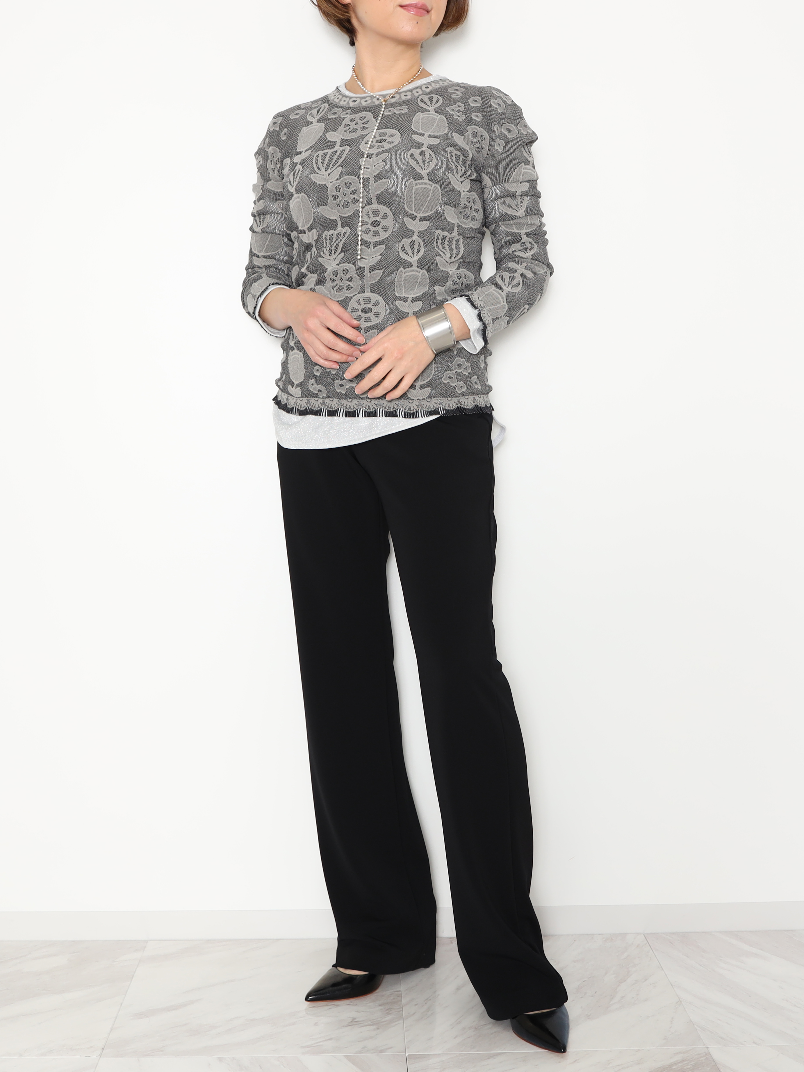 ＜股下８０ｃｍ＞上質ごこち アルディナ ゆるやかストレートパンツ 