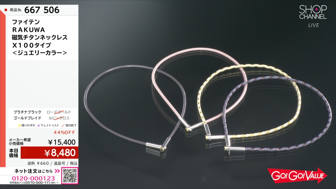 ファイテン RAKUWA 磁気チタンネックレス X100タイプ