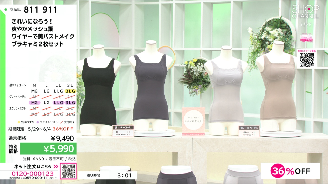 きれいになろう！ 爽やかメッシュ調 ワイヤーで美バストメイク