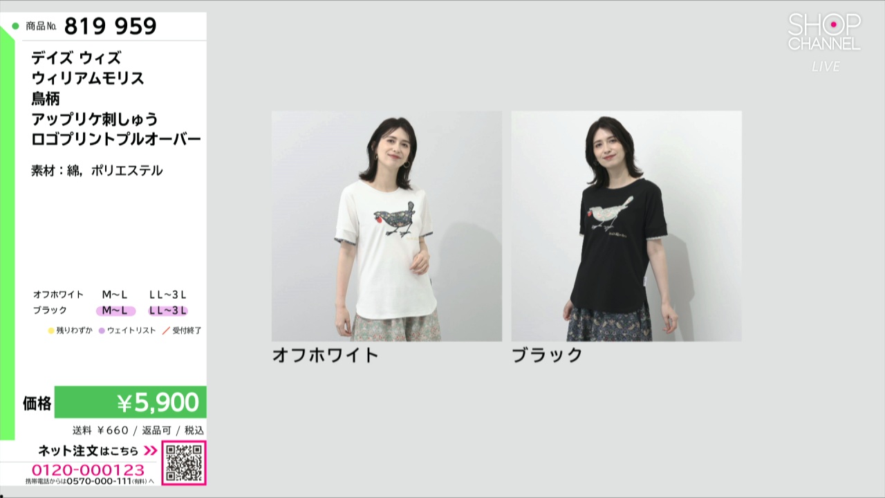 sold 30s フランス リネン 白のグリザイユと小鳥とアップリケ デイズ ウィズ ウィリアムモリス 鳥柄 アップリケ刺しゅう ロゴ