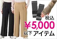 税込5,000円以下アイテム